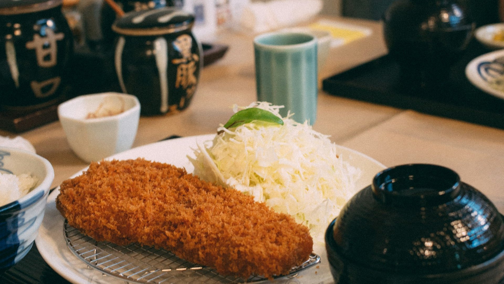 Golden hand-crumbed tonkatsu set at Katsuhon Melbourne